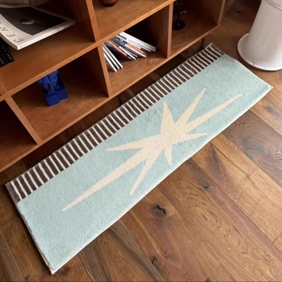 One faux cashmere floor mat, 1000g, 10mm thick, 15.75 x 43.31 inches.