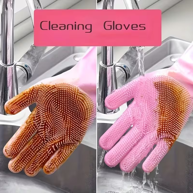 Silicone dishwashing gloves | Durable kitchen gloves