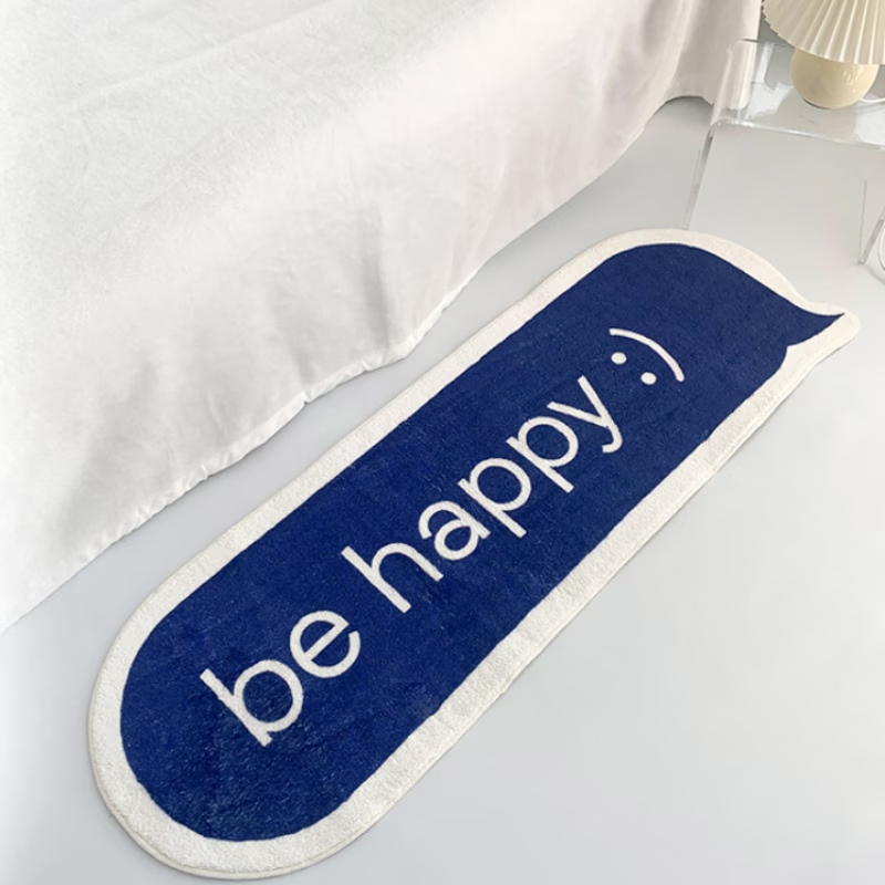 Faux cashmere + 1000g + 10mm Minimalist Instagram-style bedroom decorative mat