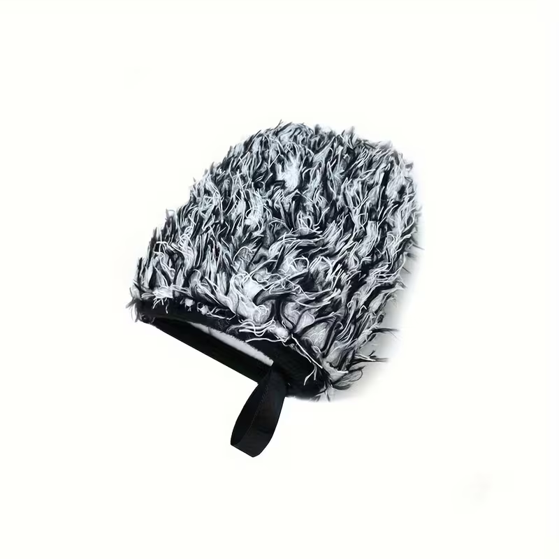 Car wheel brush gloves, microfiber coral long-pile chenille car wash gloves