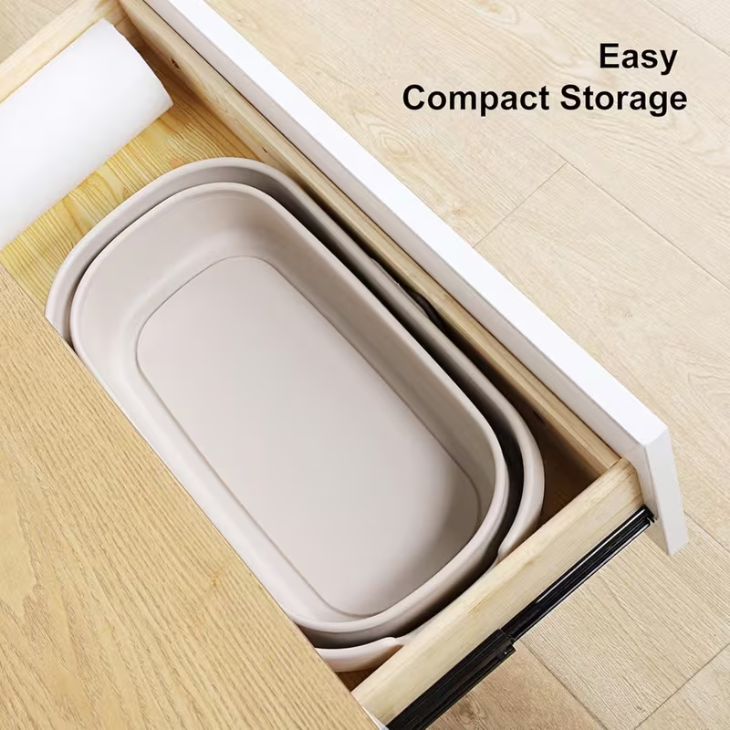 Collapsible bucket, mop cleaning bucket, 10-liter (2.6-gallon) multi-purpose collapsible bucket