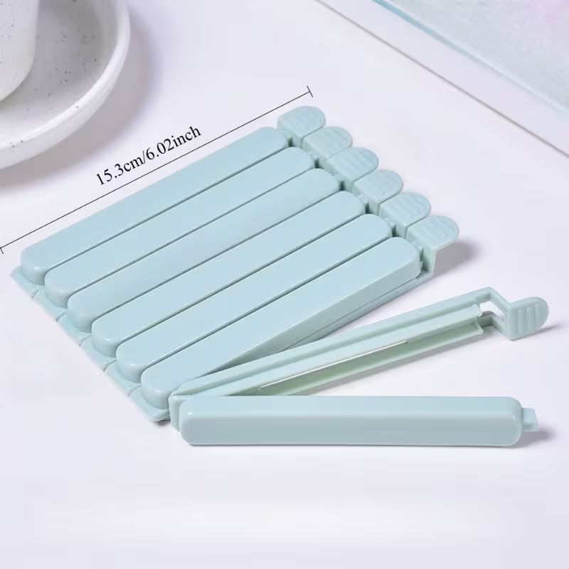 3-pack silicone food bag sealing clips | Moisture-proof and dustproof, reusable
