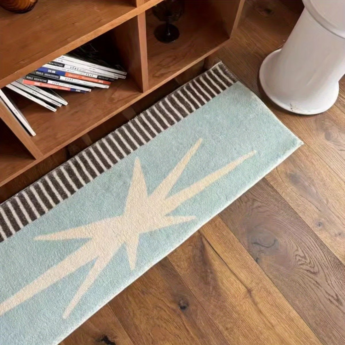 One faux cashmere floor mat, 1000g, 10mm thick, 15.75 x 43.31 inches.
