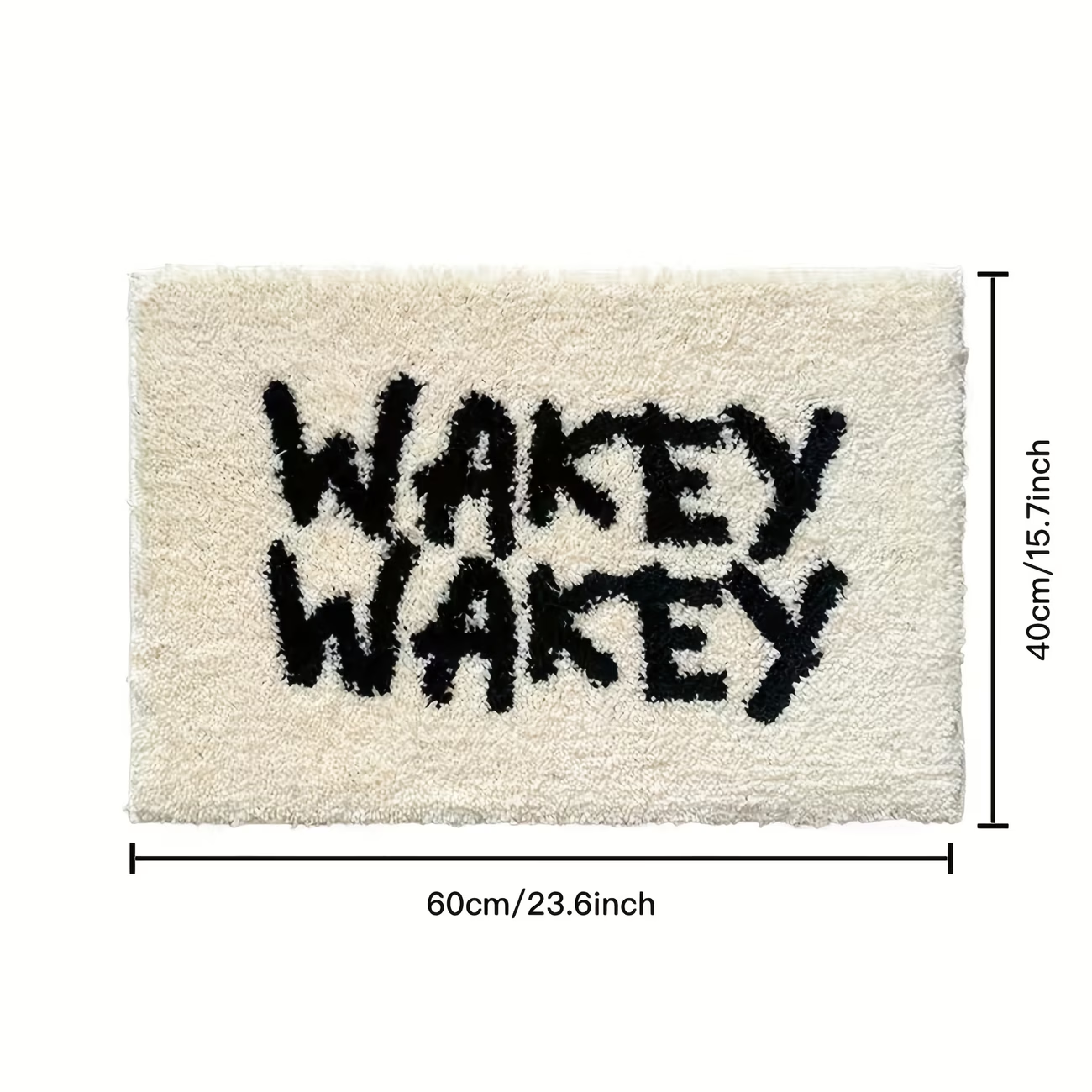 1800g flocked rug, simple letter flocked rug, bedroom bedside rug