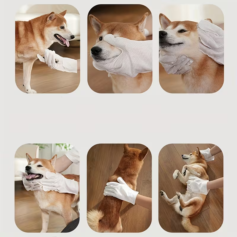 Disposable non-woven household dust removal gloves