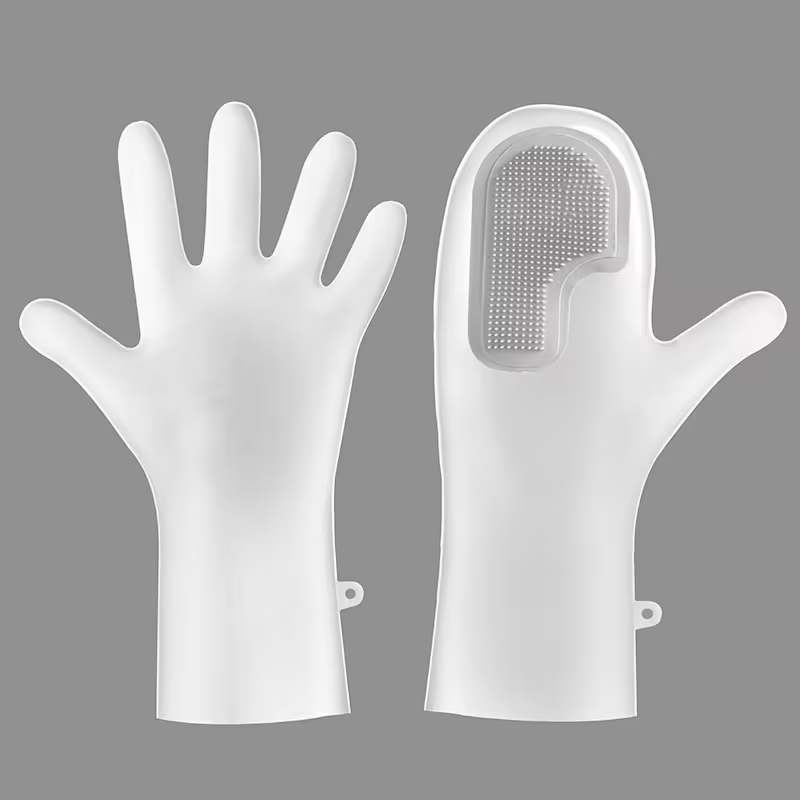 1 pair of dishwashing gloves, multi-functional magic cleaning brush
