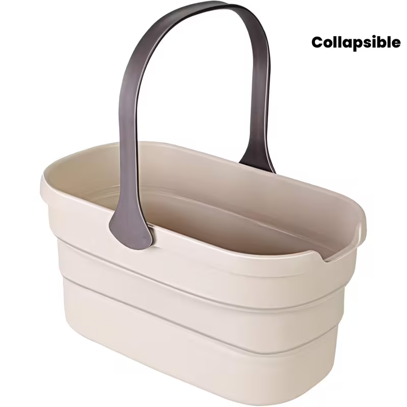 Collapsible bucket, mop cleaning bucket, 10-liter (2.6-gallon) multi-purpose collapsible bucket