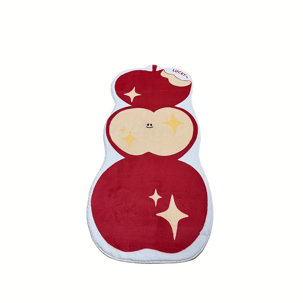 Single-pack, cartoon soft mattress headboard, cute apple design, washable.