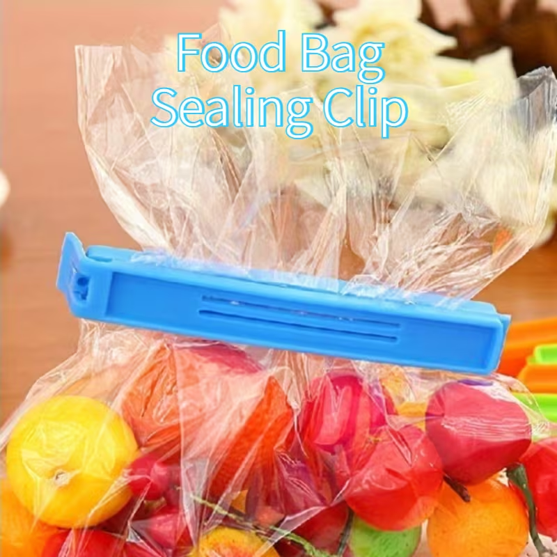 3-pack silicone food bag sealing clips | Moisture-proof and dustproof, reusable