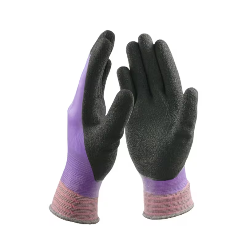 Purple Rose Gloves - Thick Dishwashing Gloves