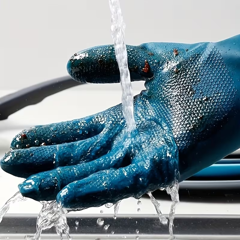 Warm kitchen gloves, two pairs for washing dishes