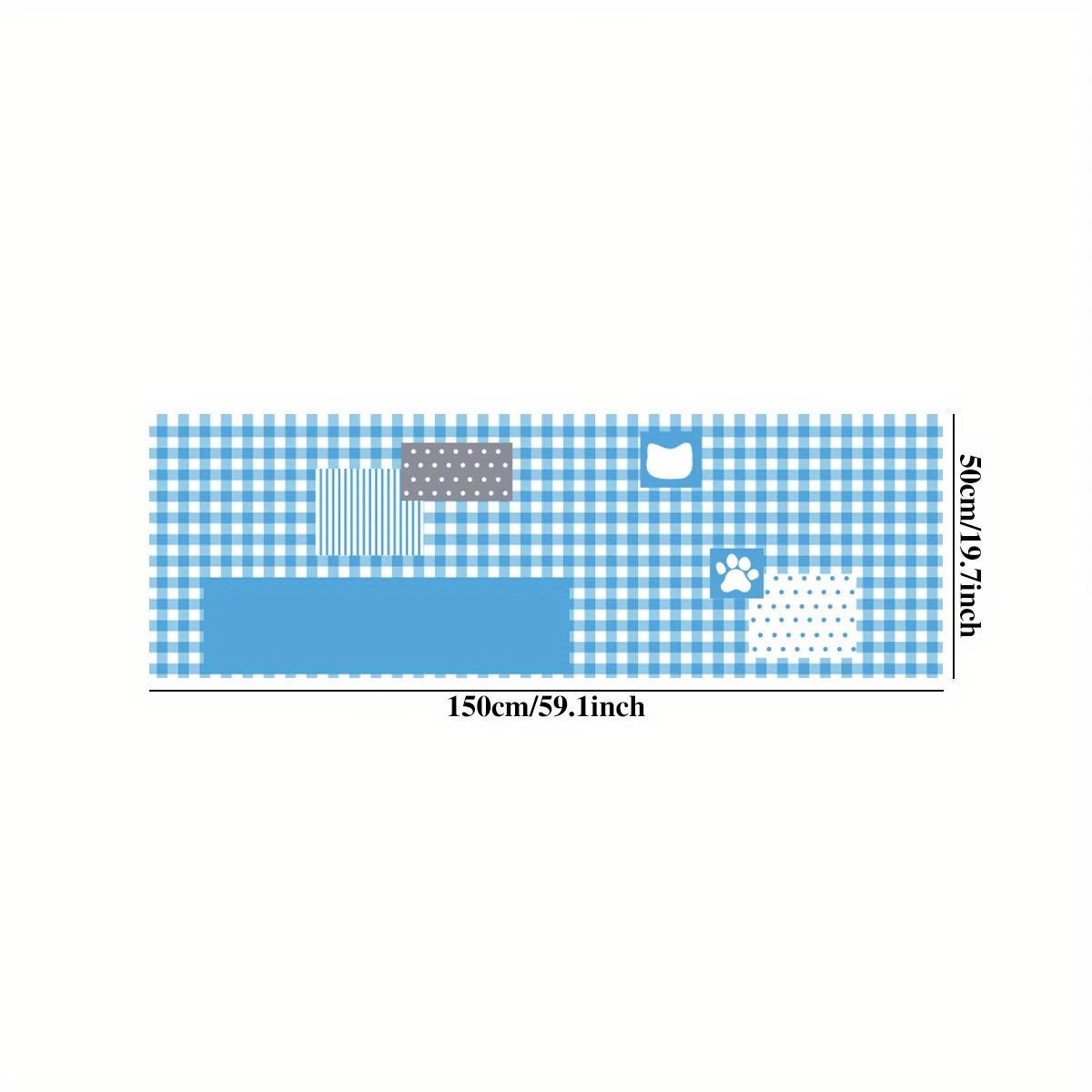 One faux cashmere rug, suitable for living room, bedroom, bedside, and other areas.
