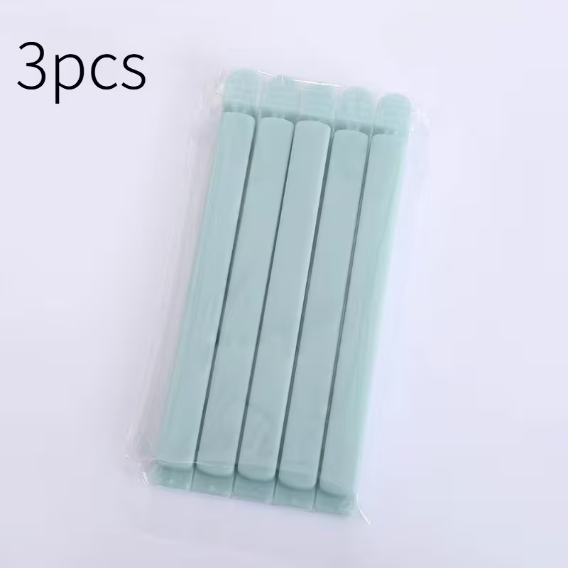 3-pack silicone food bag sealing clips | Moisture-proof and dustproof, reusable