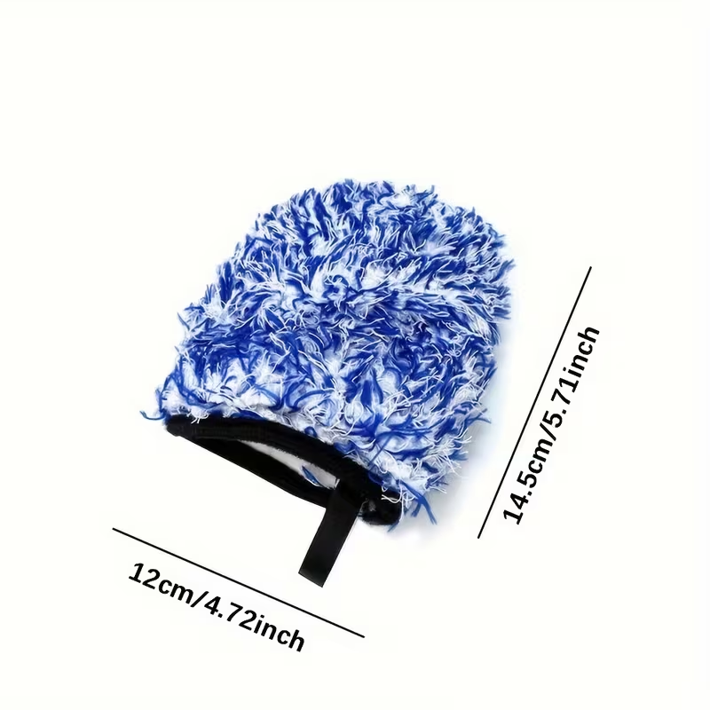 Car wheel brush gloves, microfiber coral long-pile chenille car wash gloves