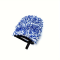 Car wheel brush gloves, microfiber coral long-pile chenille car wash gloves