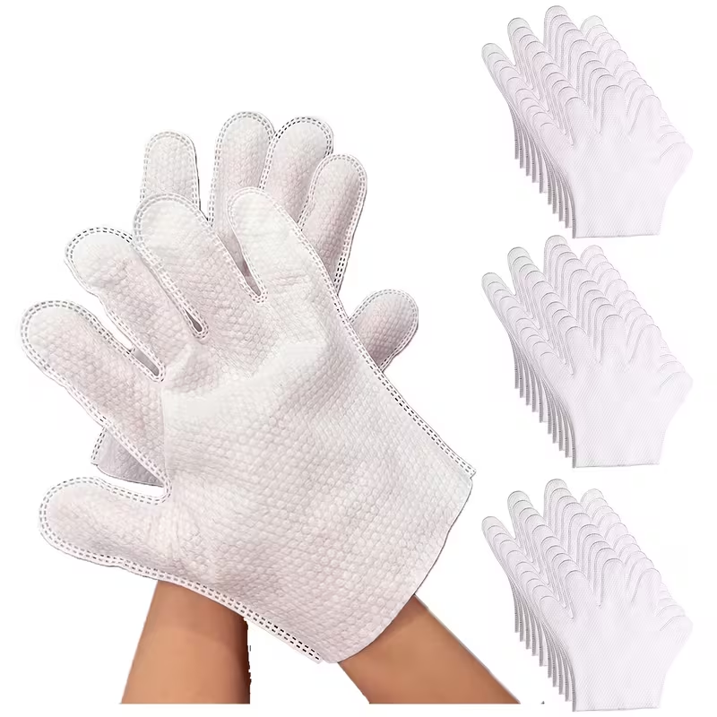 Disposable non-woven household dust removal gloves