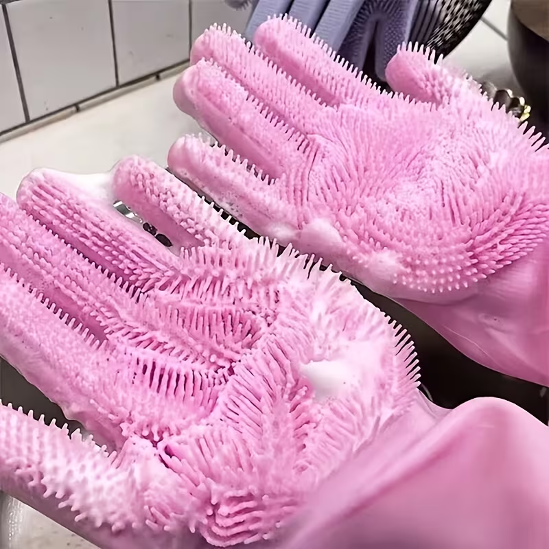 Multi-functional dishwashing gloves - reusable