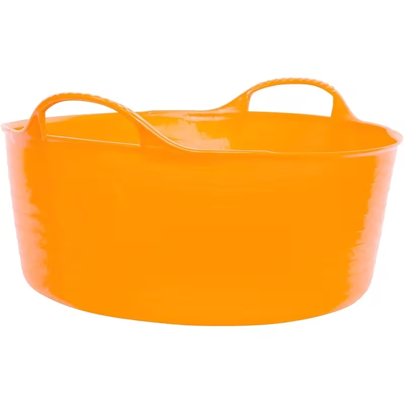 Heavy-duty flexible plastic buckets - shallow/storage containers