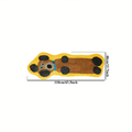 Single-pack rug, suitable for bedside use - non-slip mat with dachshund graffiti pattern.