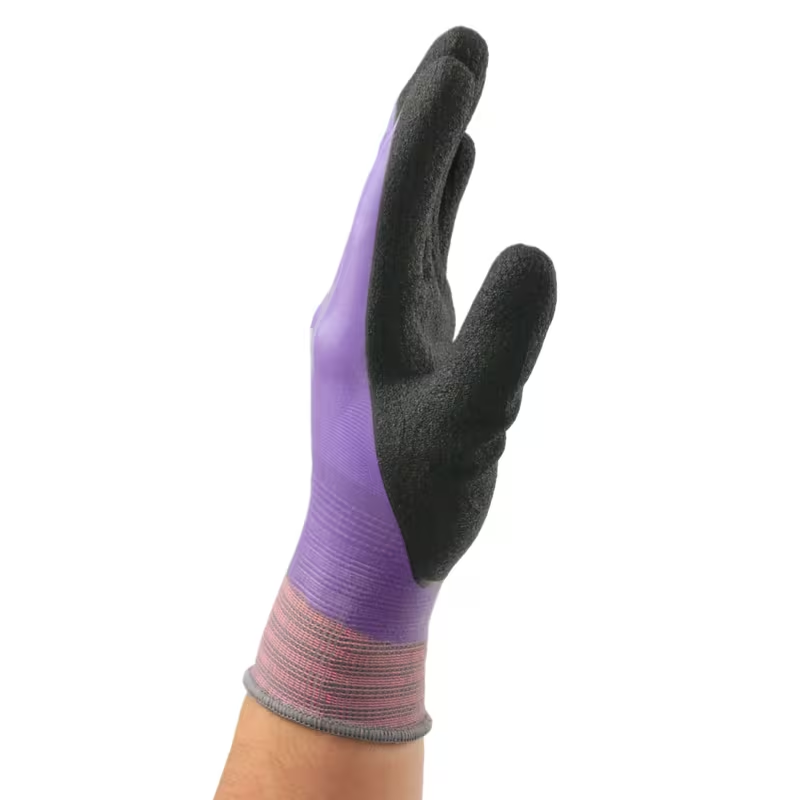 Purple Rose Gloves - Thick Dishwashing Gloves