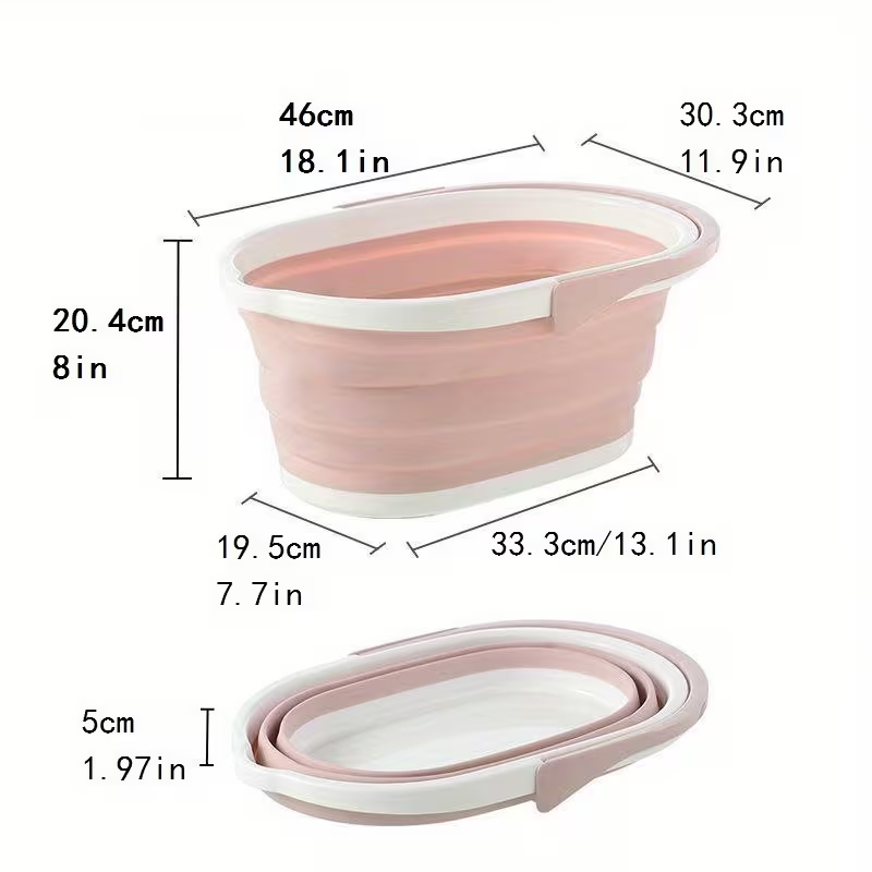 Multi-functional folding basin, suitable for camping and fishing.