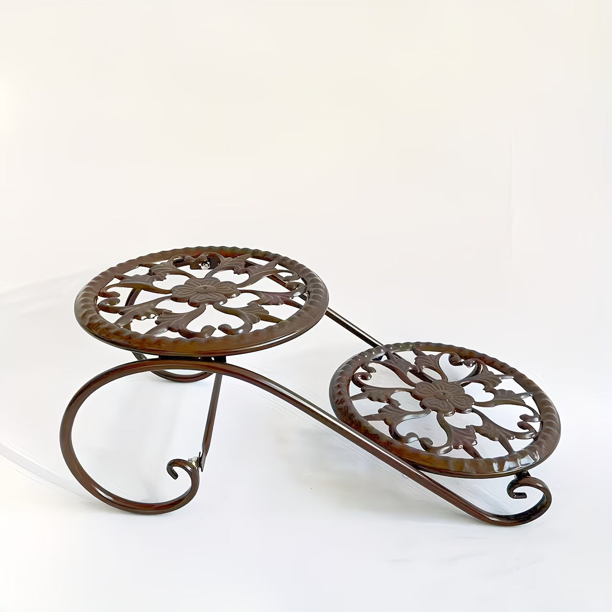 Double-Layer Flower Rack