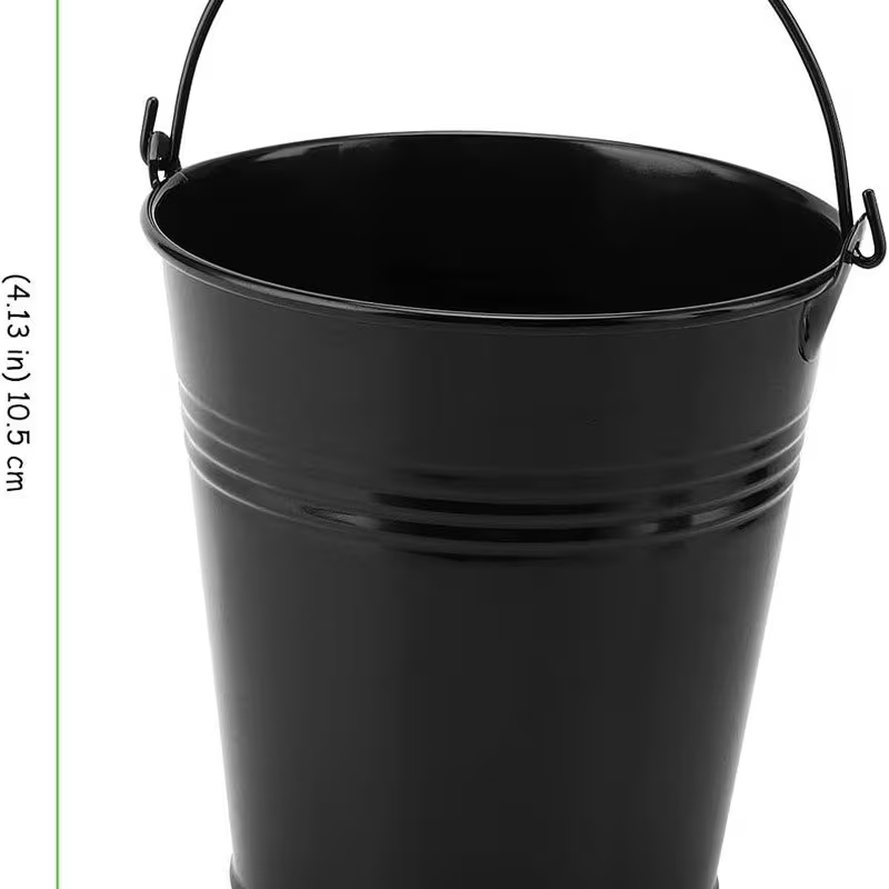 15-pack mini galvanized metal buckets with handles - rust-proof buckets