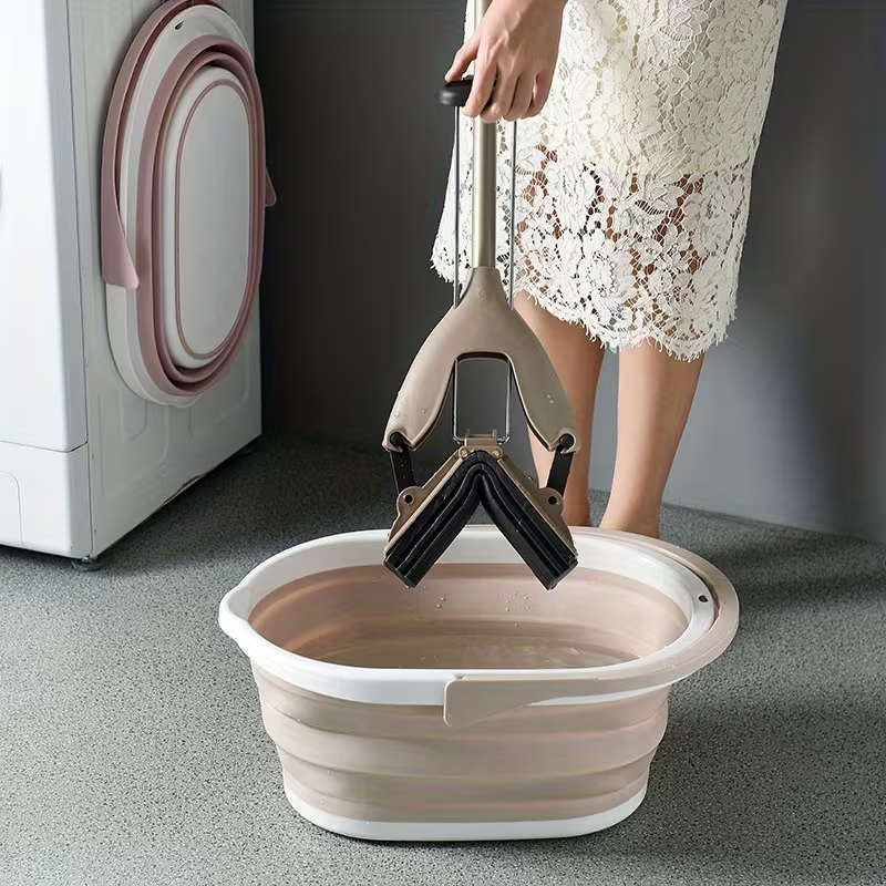Multi-functional folding basin, suitable for camping and fishing.