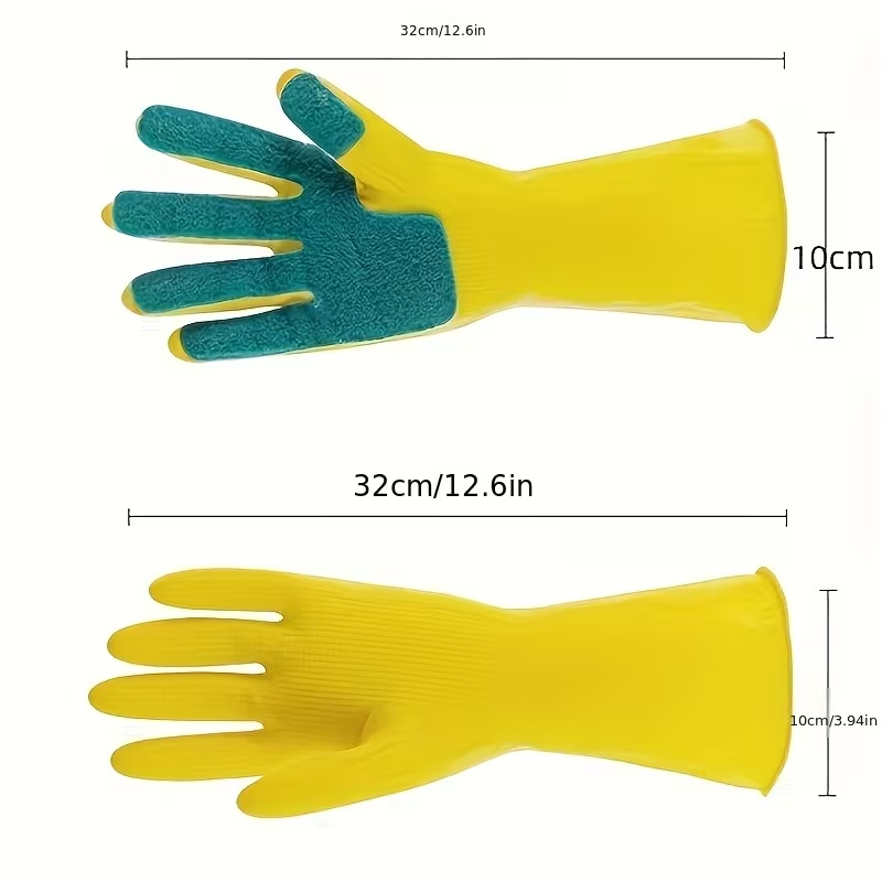 Cleaning gloves, dishcloths, kitchen sponges, scouring pads
