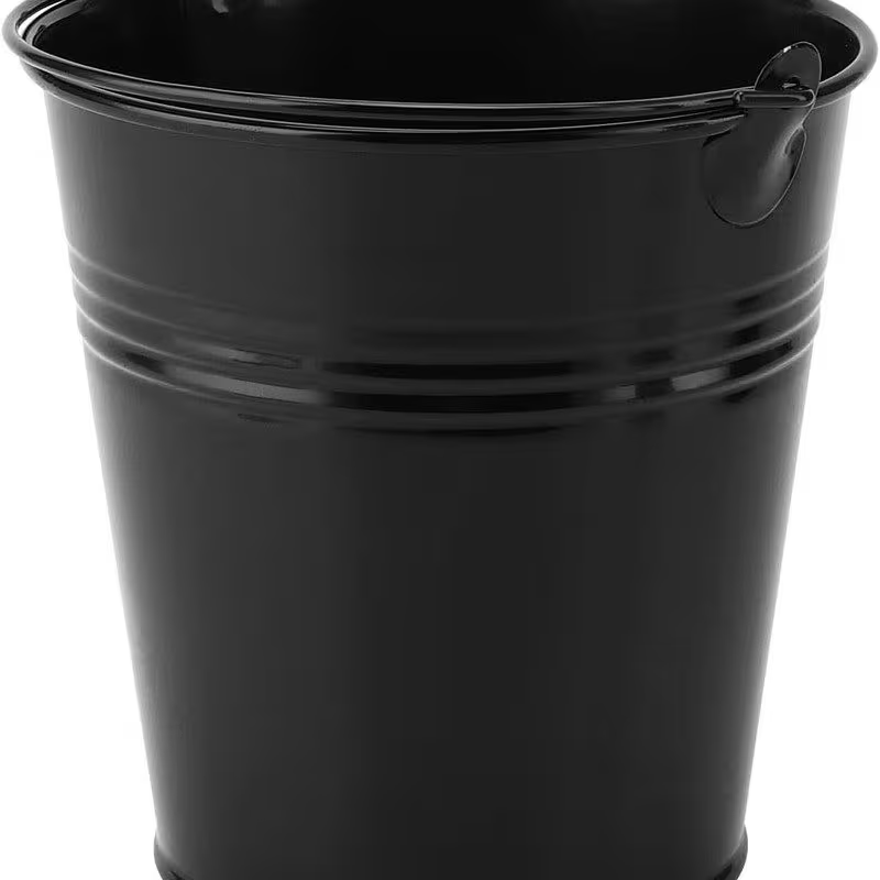 15-pack mini galvanized metal buckets with handles - rust-proof buckets