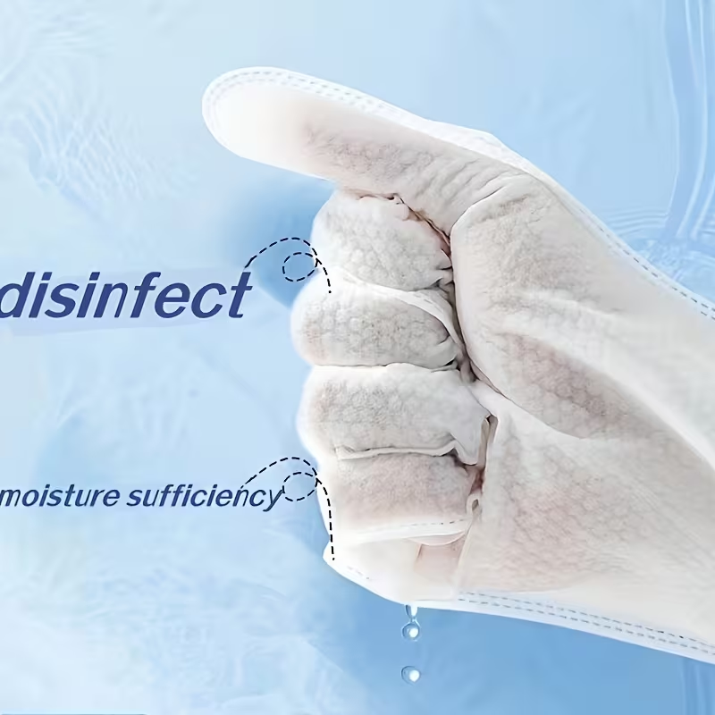 Disposable non-woven household dust removal gloves