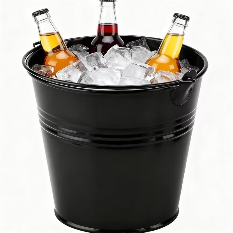 15-pack mini galvanized metal buckets with handles - rust-proof buckets