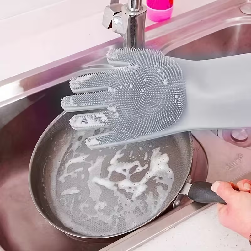 Silicone dishwashing gloves | Durable kitchen gloves